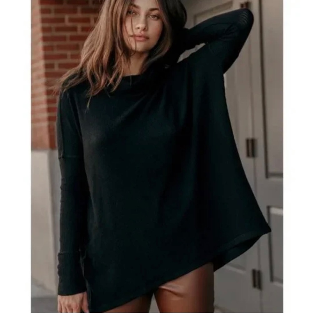 Free People Black Sweater